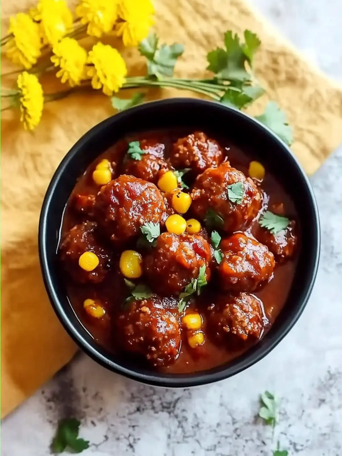 Slow Cooker Chili Meatballs