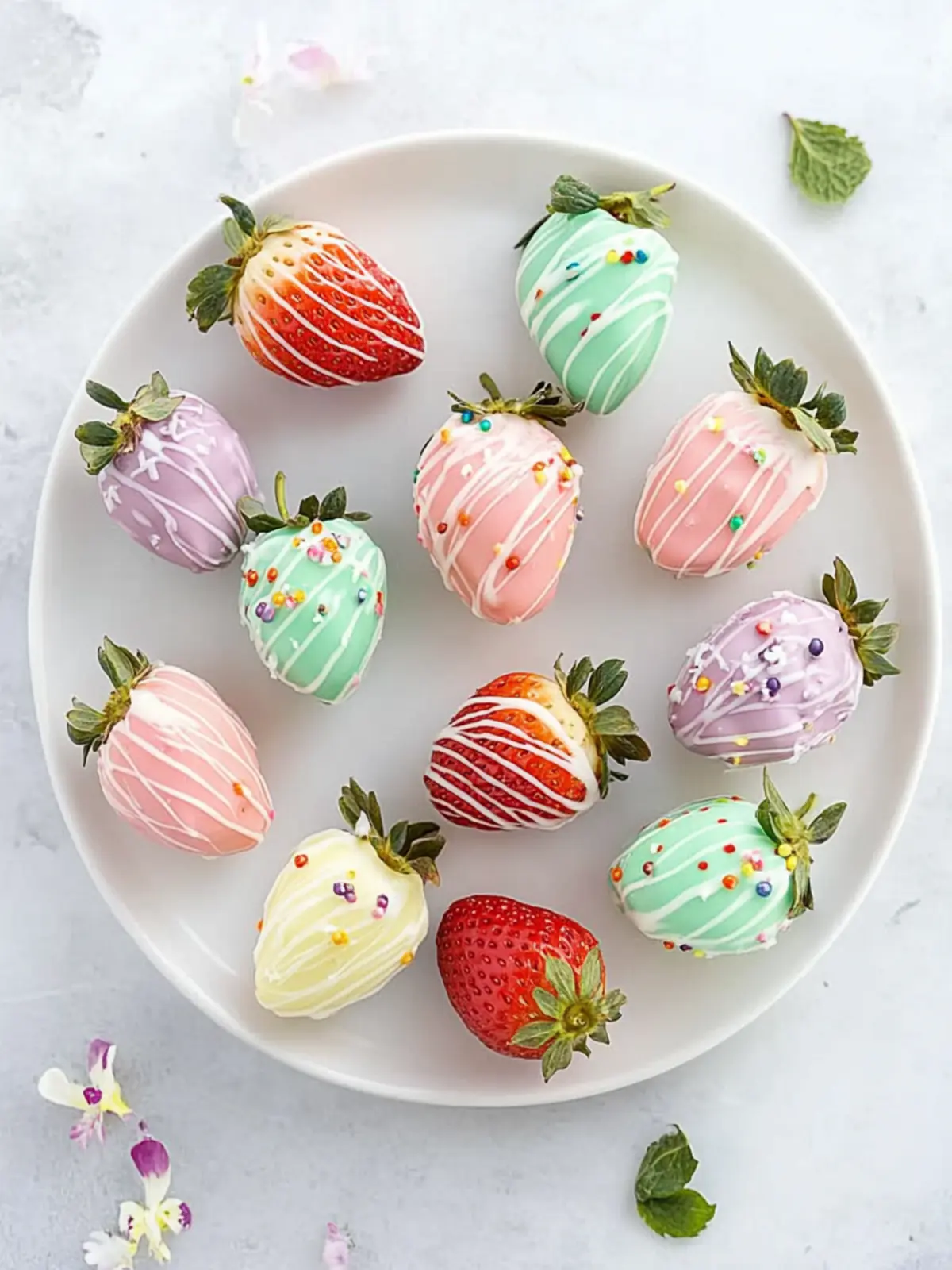 easter chocolate covered strawberries