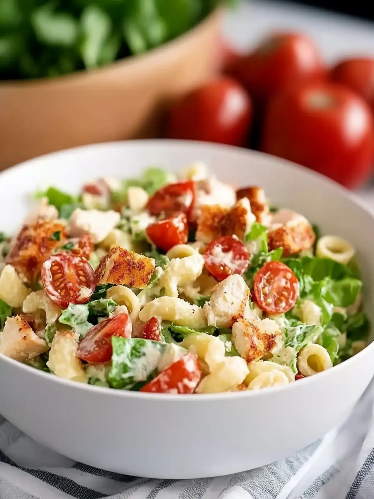 Tasty Chicken Ranch BLT Pasta Salad