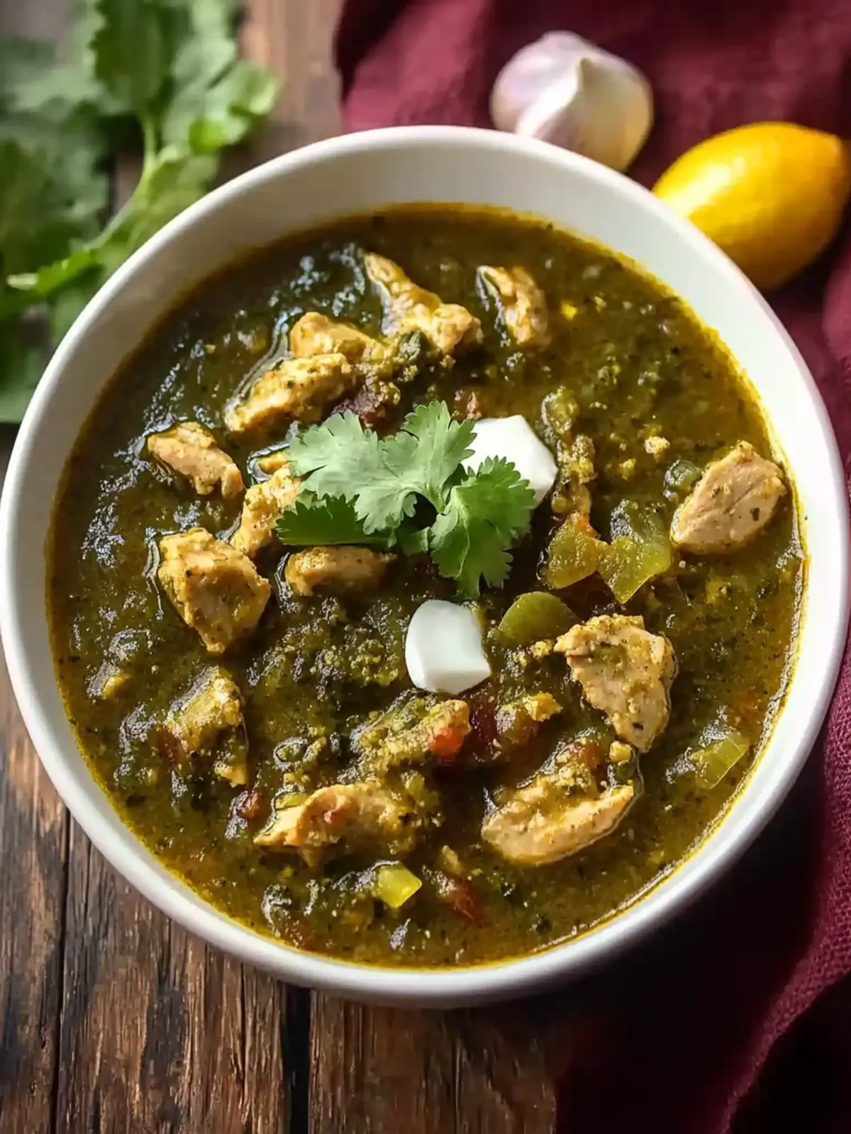 Simple Turkey Chili Verde