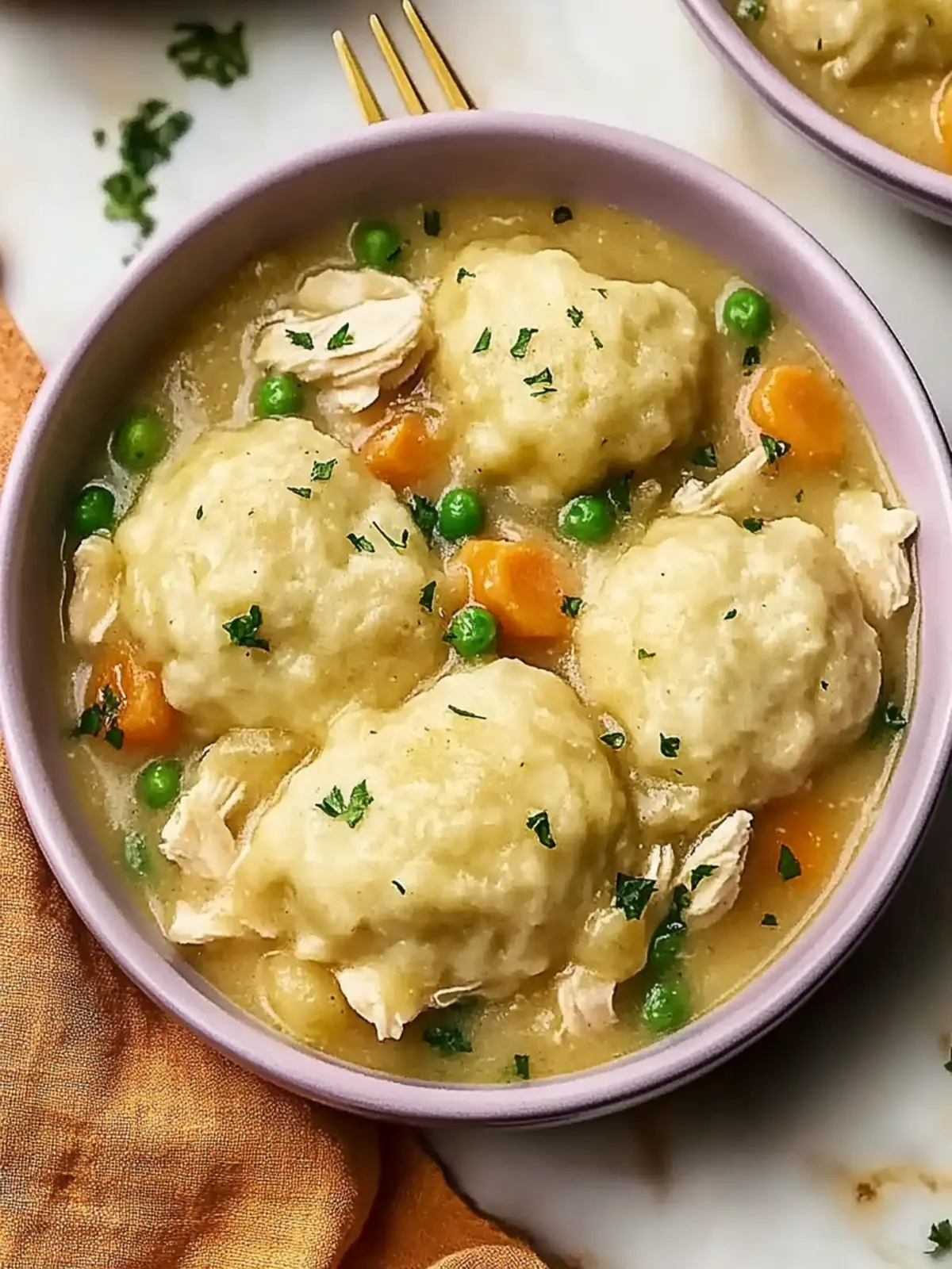 Warm Crockpot Chicken and Dumplings