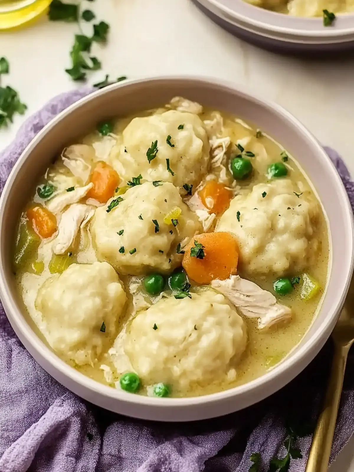 Warm Crockpot Chicken and Dumplings
