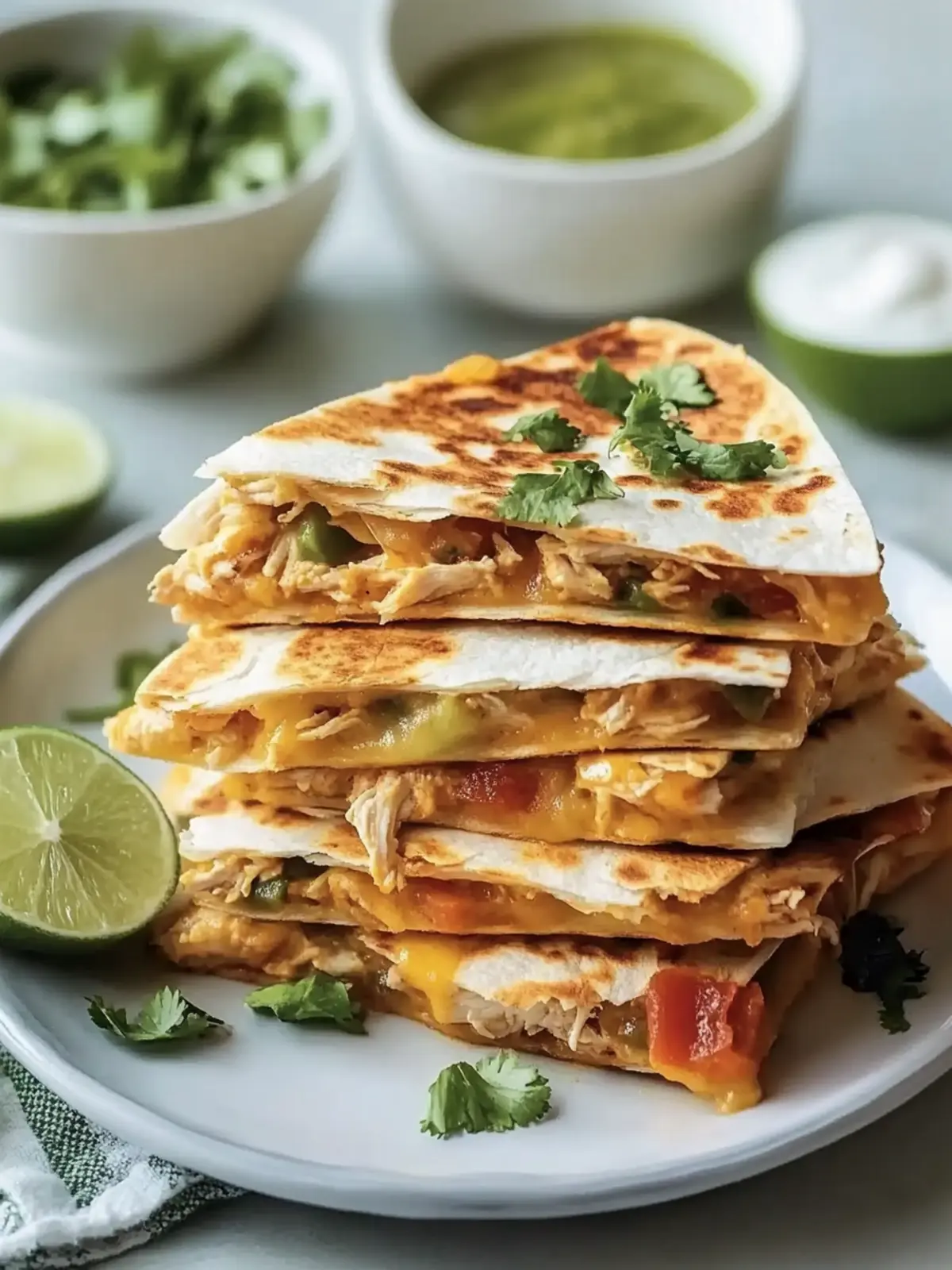 Simple Chicken Quesadillas