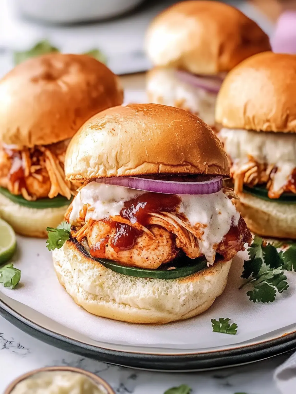 Classic BBQ Chicken Sliders
