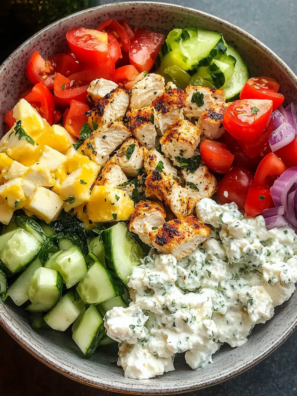 Greek Chicken Bowls