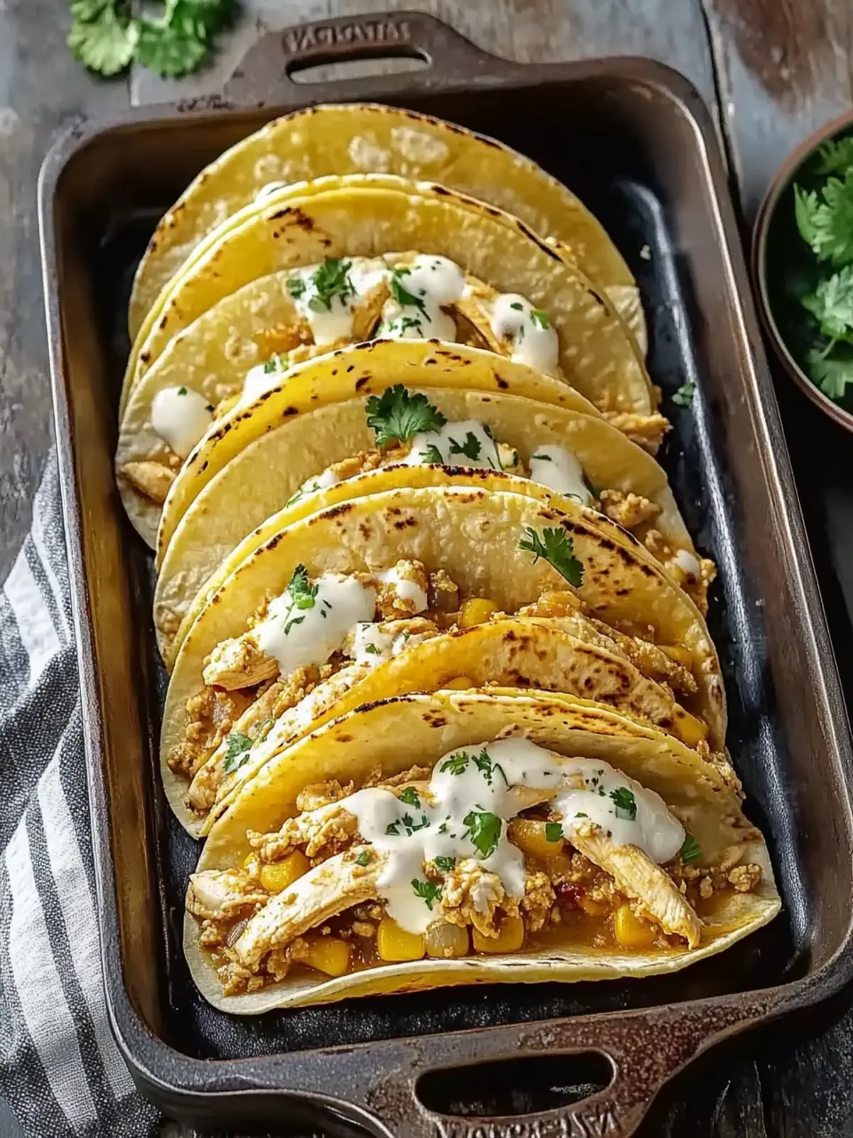 White Chicken Chili Tacos