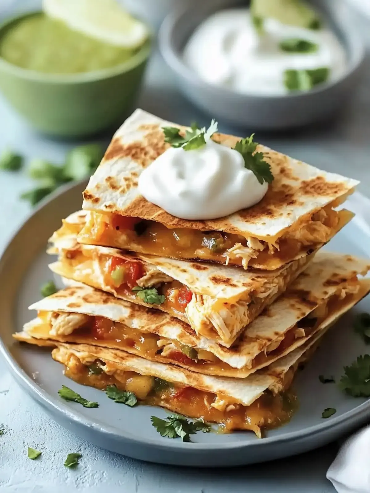 Simple Chicken Quesadillas