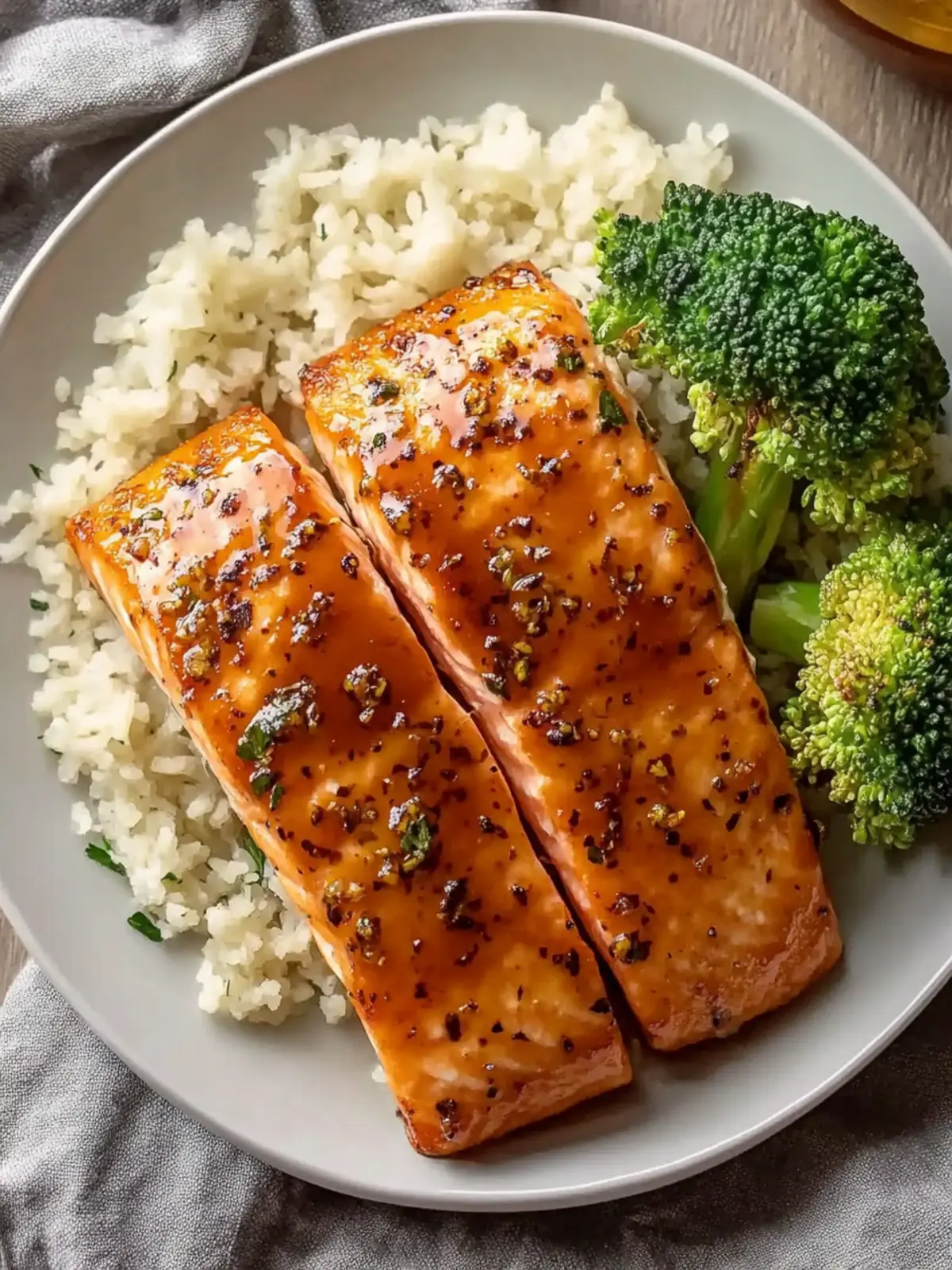 Tender Maple Glazed Baked Salmon