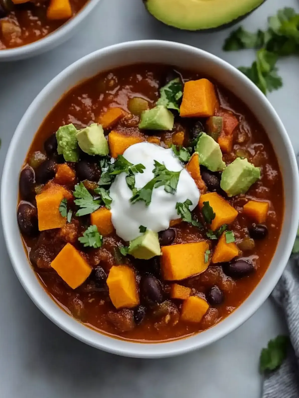 Slow Cooker Sweet Potato Chili
