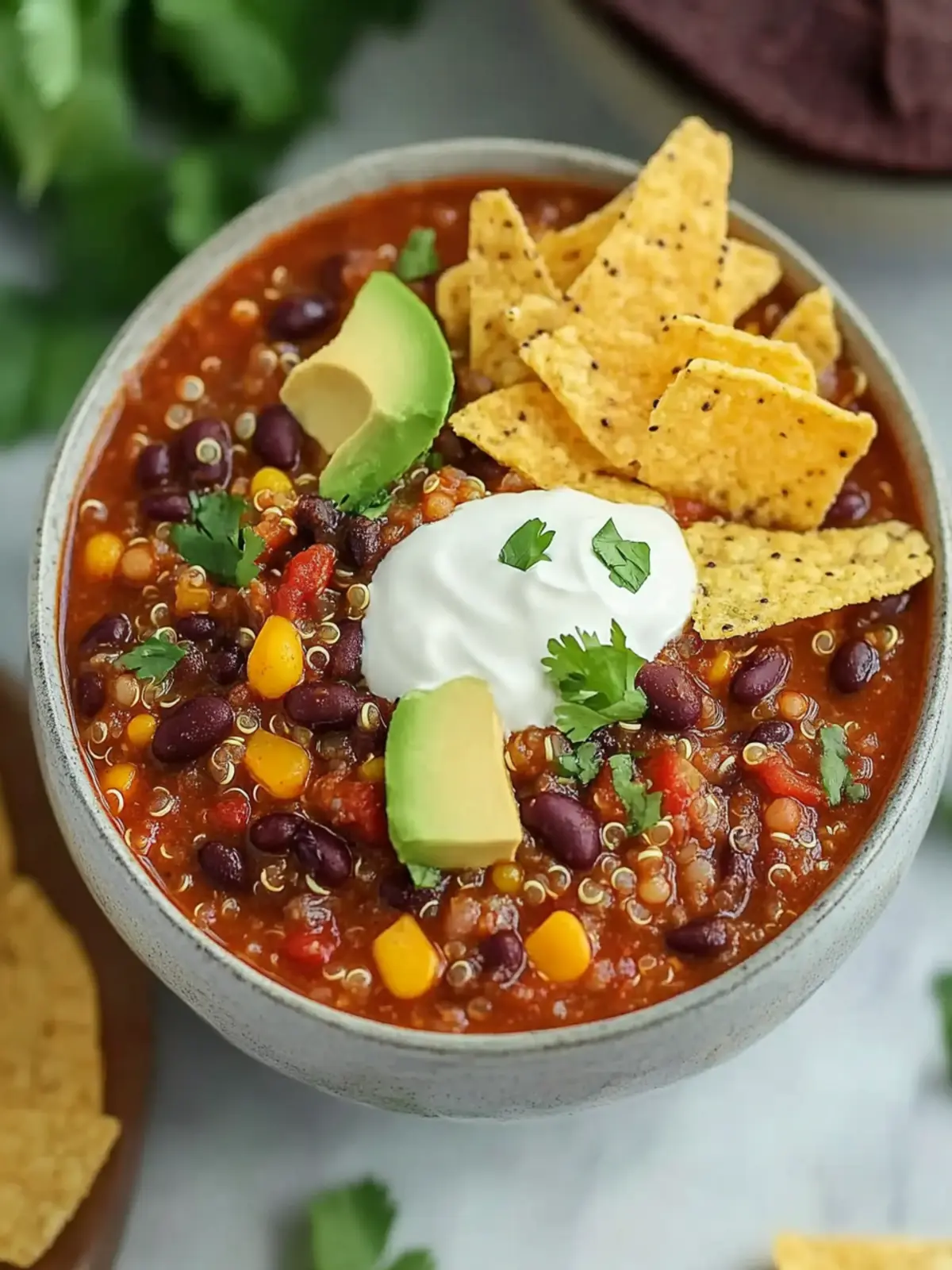 Crockpot Lentil and Quinoa Chili