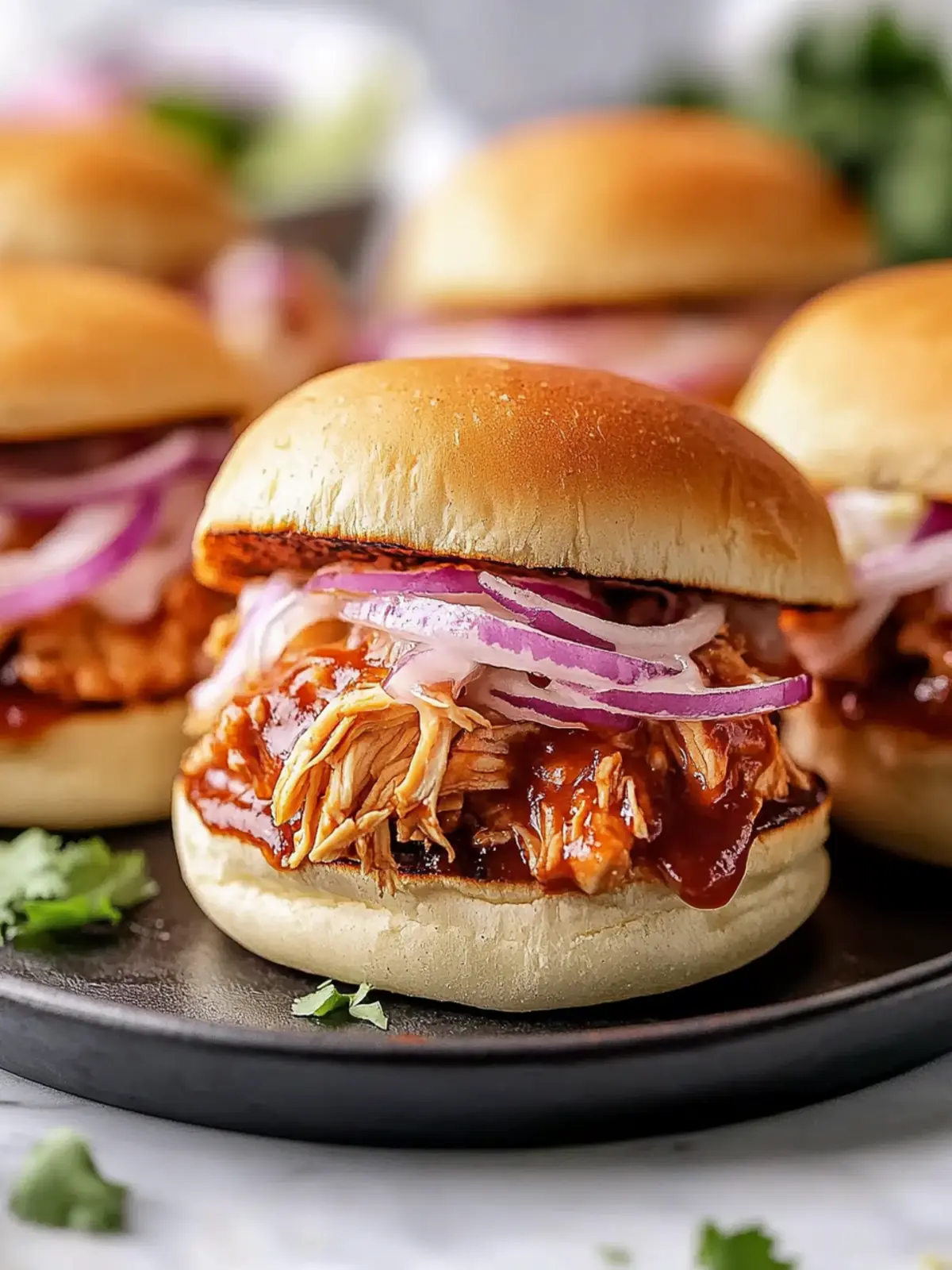 Classic BBQ Chicken Sliders