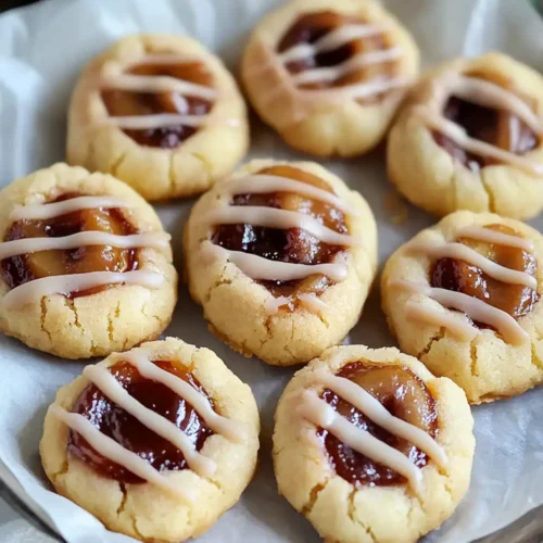 Homemade Apple Butter Thumbprint Cookies