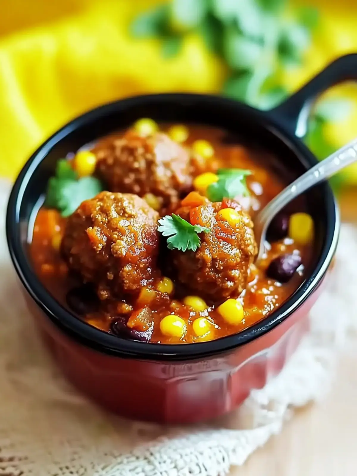 Slow Cooker Chili Meatballs