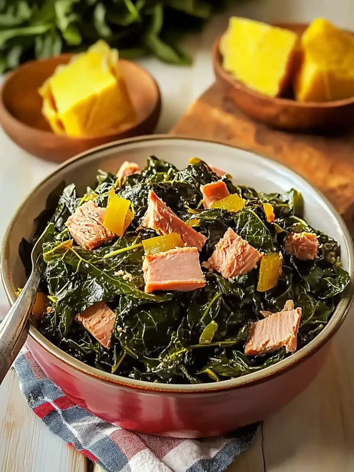Spicy Collard Greens with Smoked Turkey