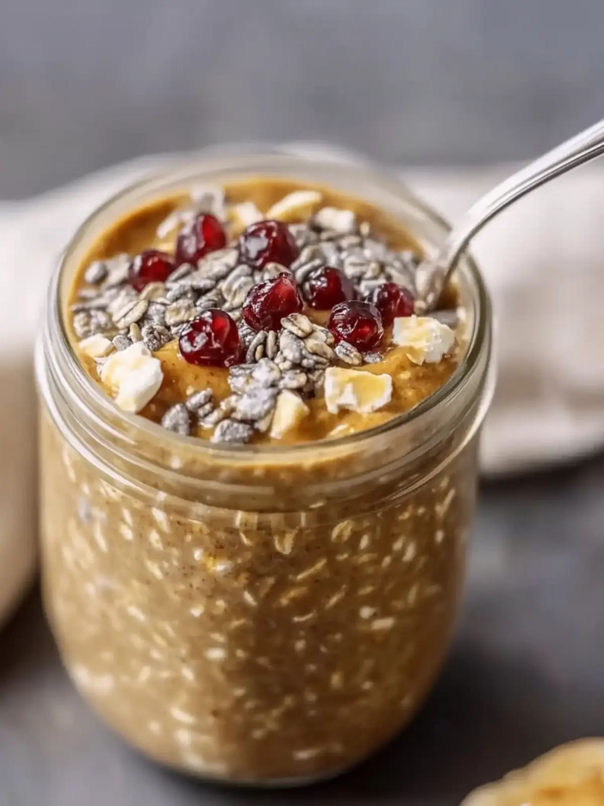 High Protein Pumpkin Overnight Oats