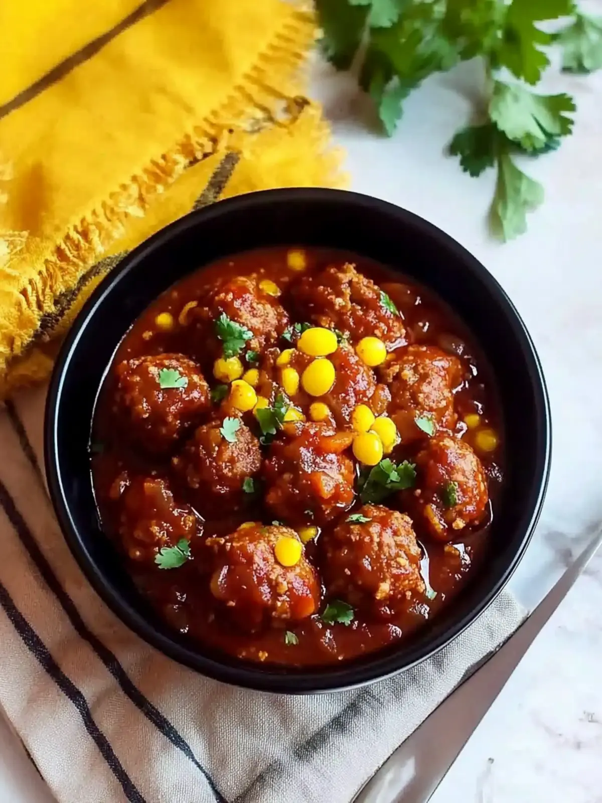 Slow Cooker Chili Meatballs