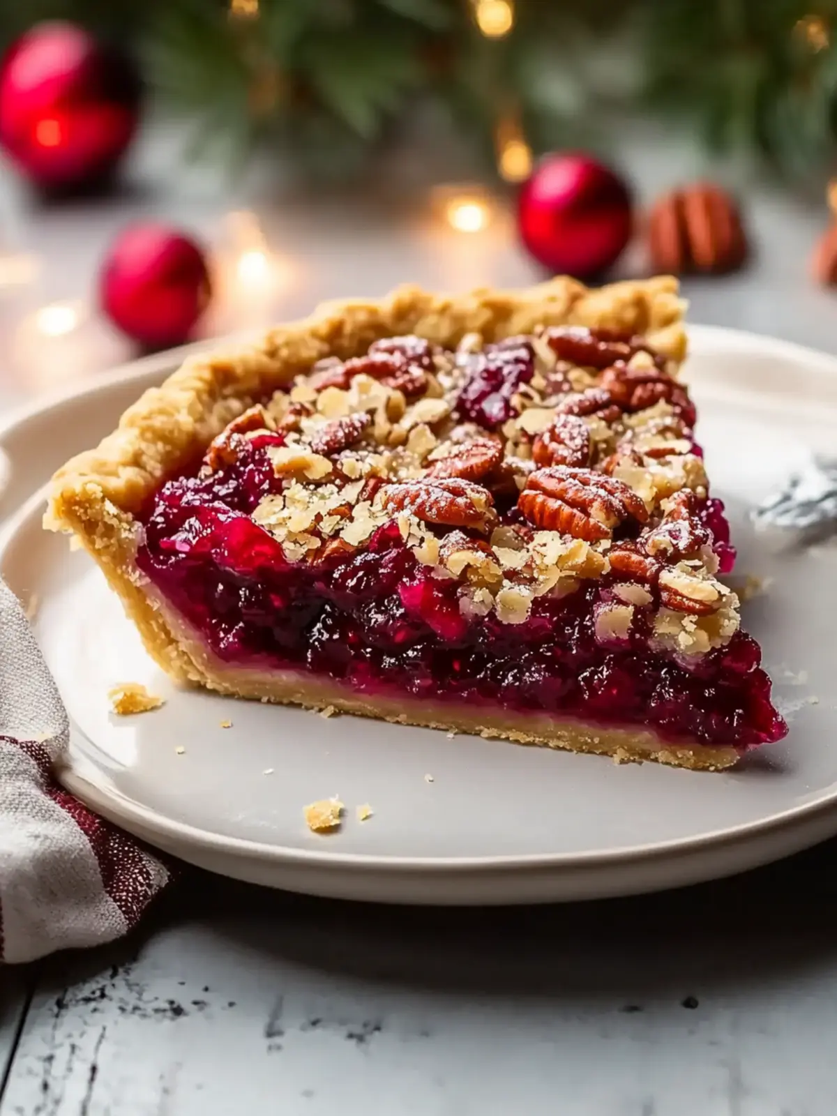 Cranberry Pecan Pie