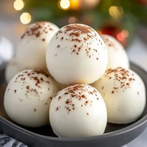 Sweet Eggnog Truffles