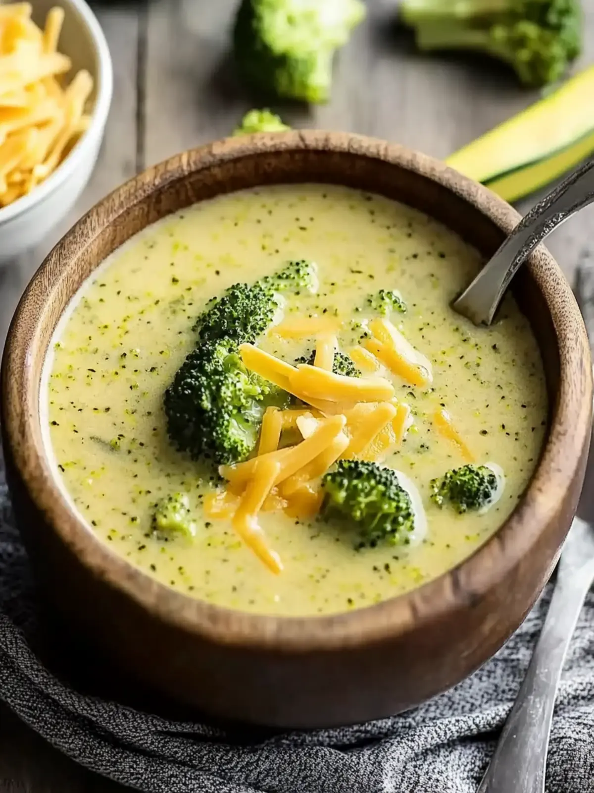 Instant Pot Broccoli Cheddar Zucchini Soup