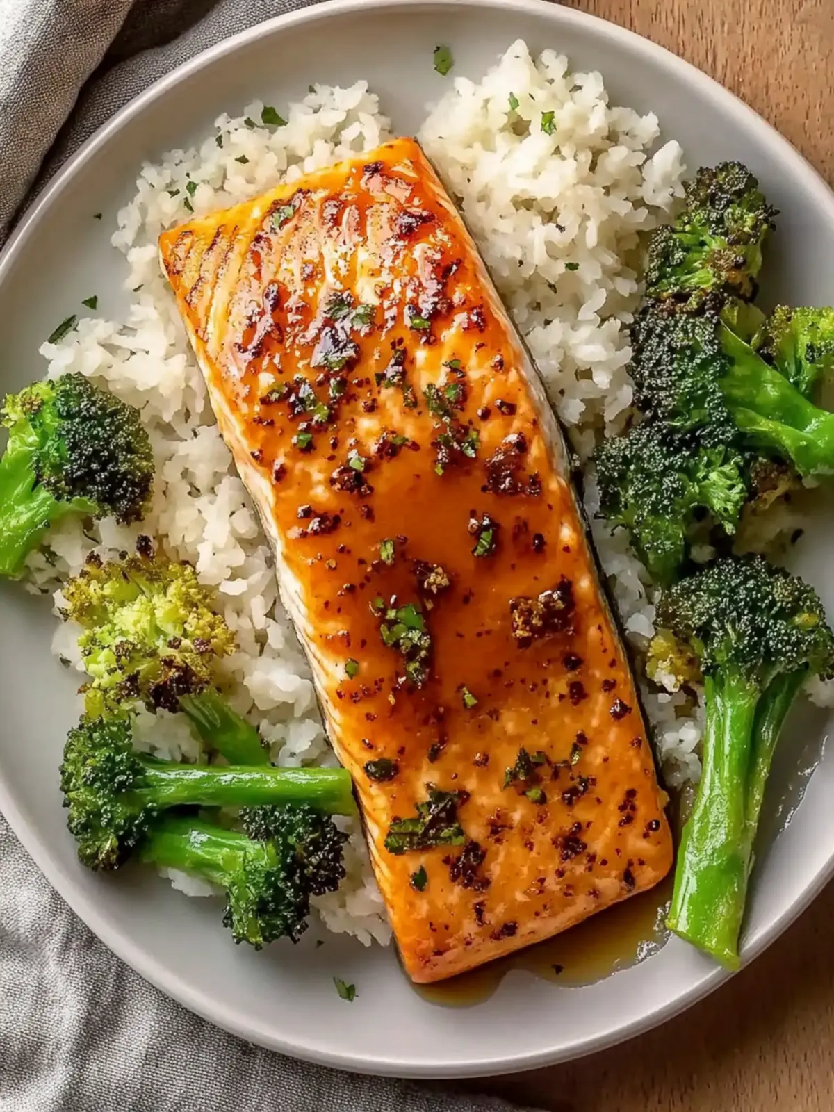 Tender Maple Glazed Baked Salmon