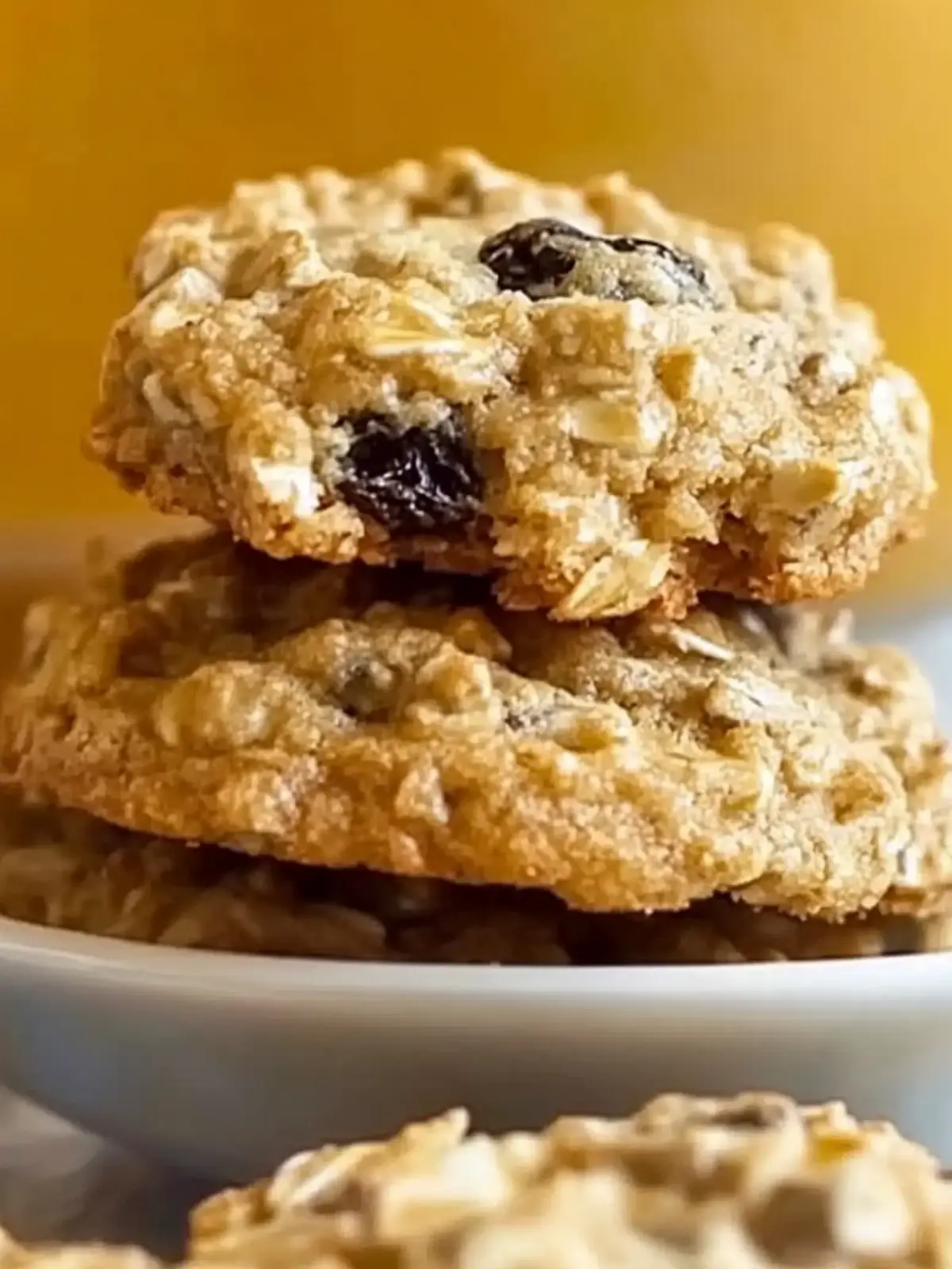 Chunky Peanut Butter Oatmeal Raisin Cookies