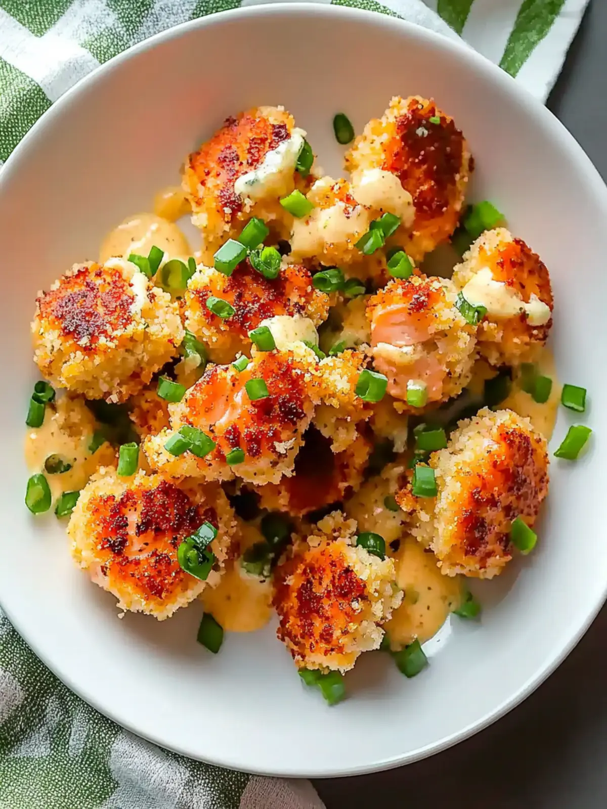 Parmesan Crusted Salmon Bites