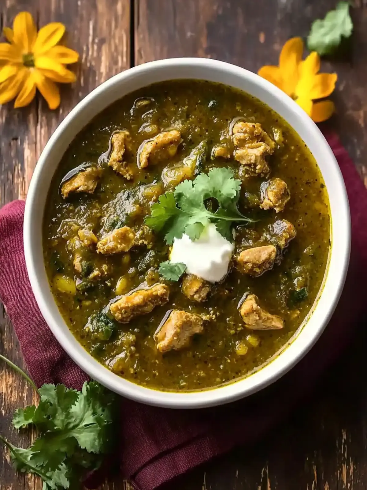 Simple Turkey Chili Verde
