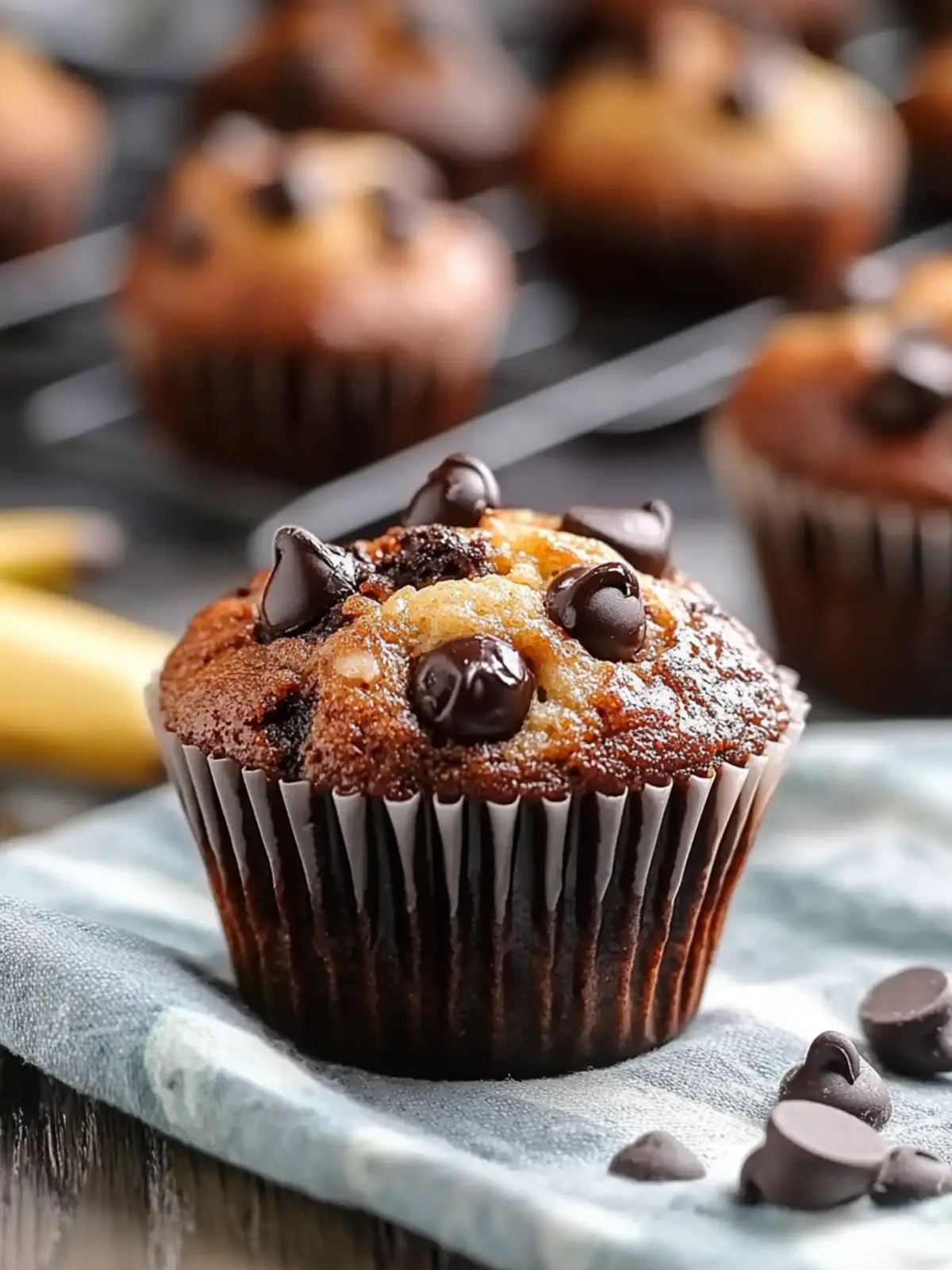 banana chocolate chip muffins