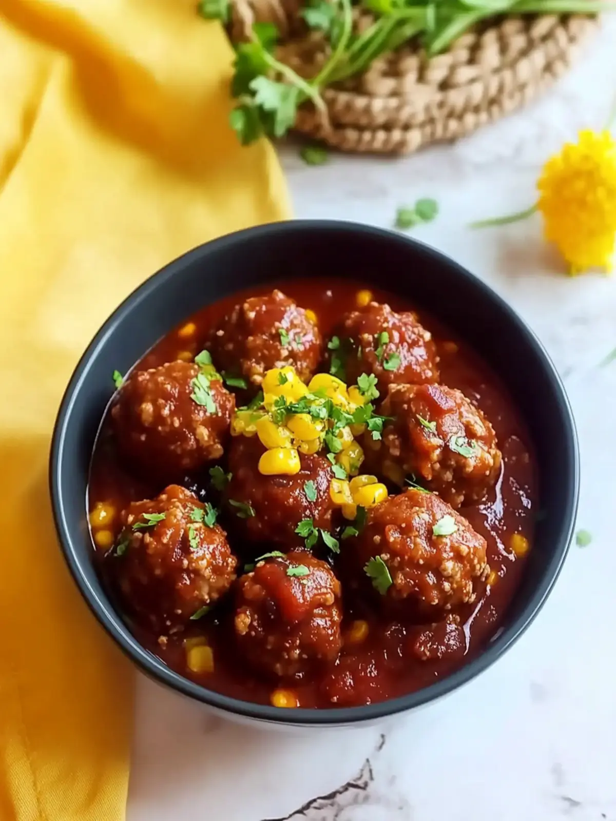 Slow Cooker Chili Meatballs