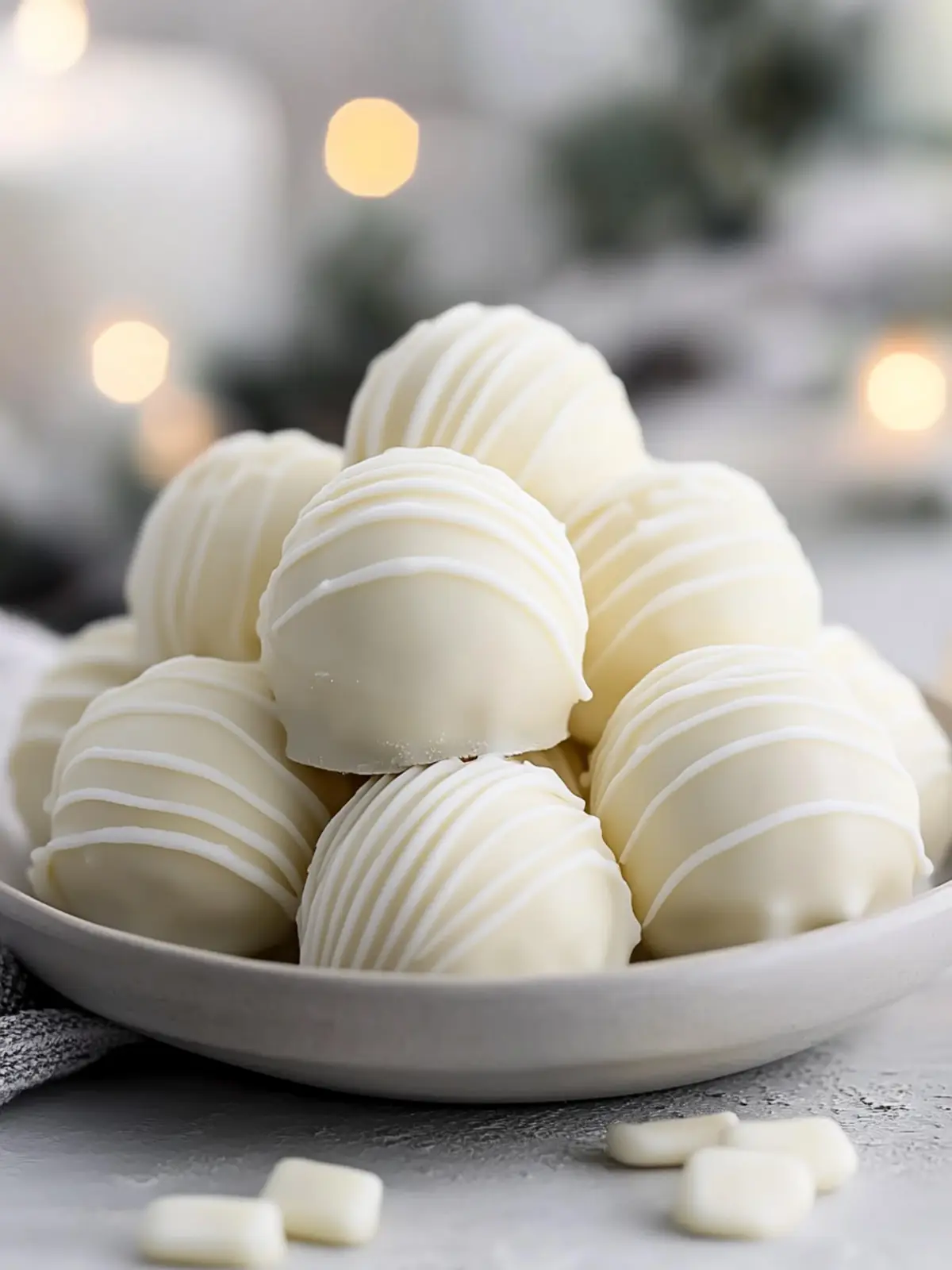 Smooth White Chocolate Truffles
