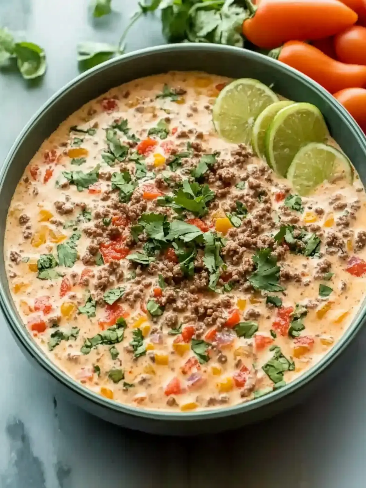 Savory Simple Keto Rotel Dip with Ground Beef for Game Day