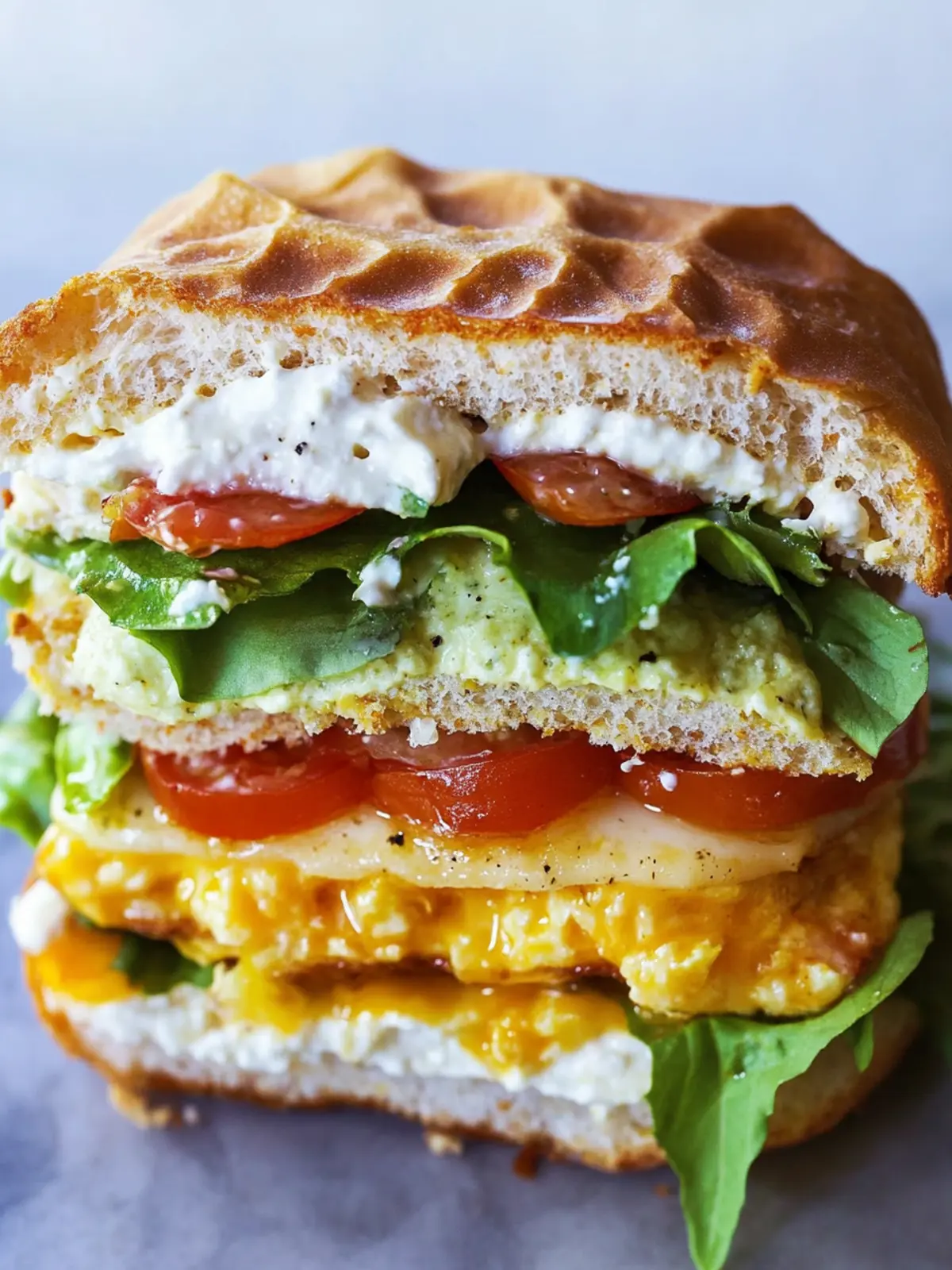 Mediterranean Breakfast Sandwich