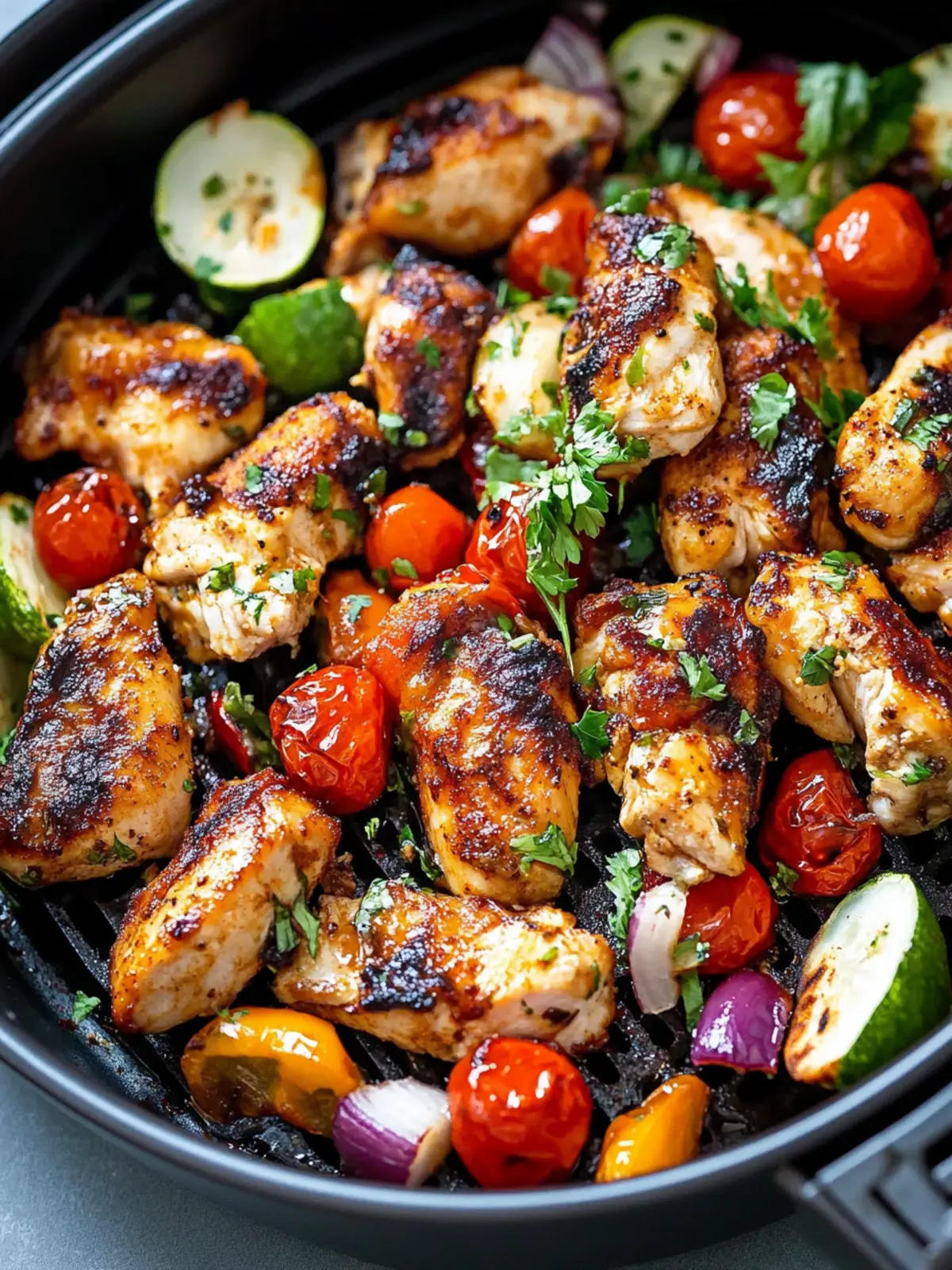 Air Fryer Chicken Recipe with Vegetable