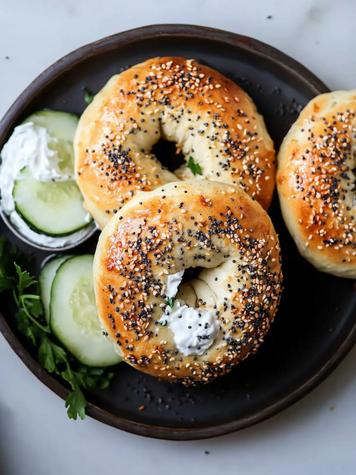 protein bagels with greek yogurt