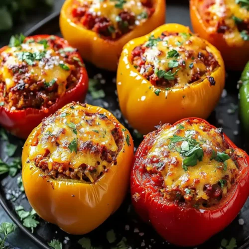 Best BBQ Stuffed Bell Peppers