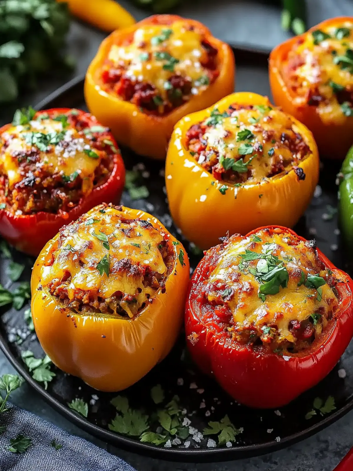 Best BBQ Stuffed Bell Peppers