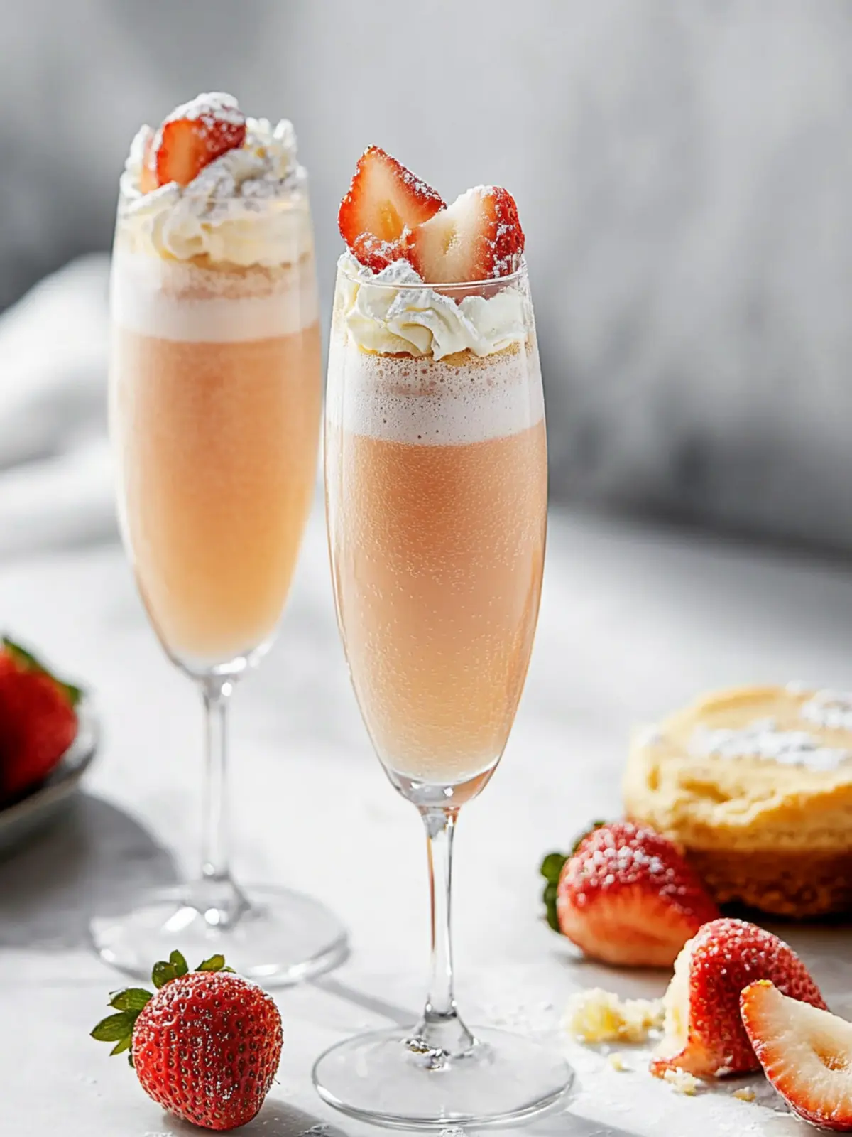 Strawberry Shortcake Mimosas