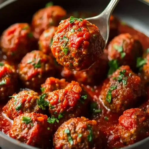 Italian Baked Ground Beef Meatballs