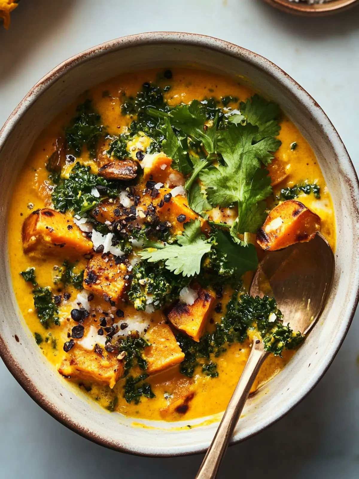 Sweet Potato Kale Coconut recipe