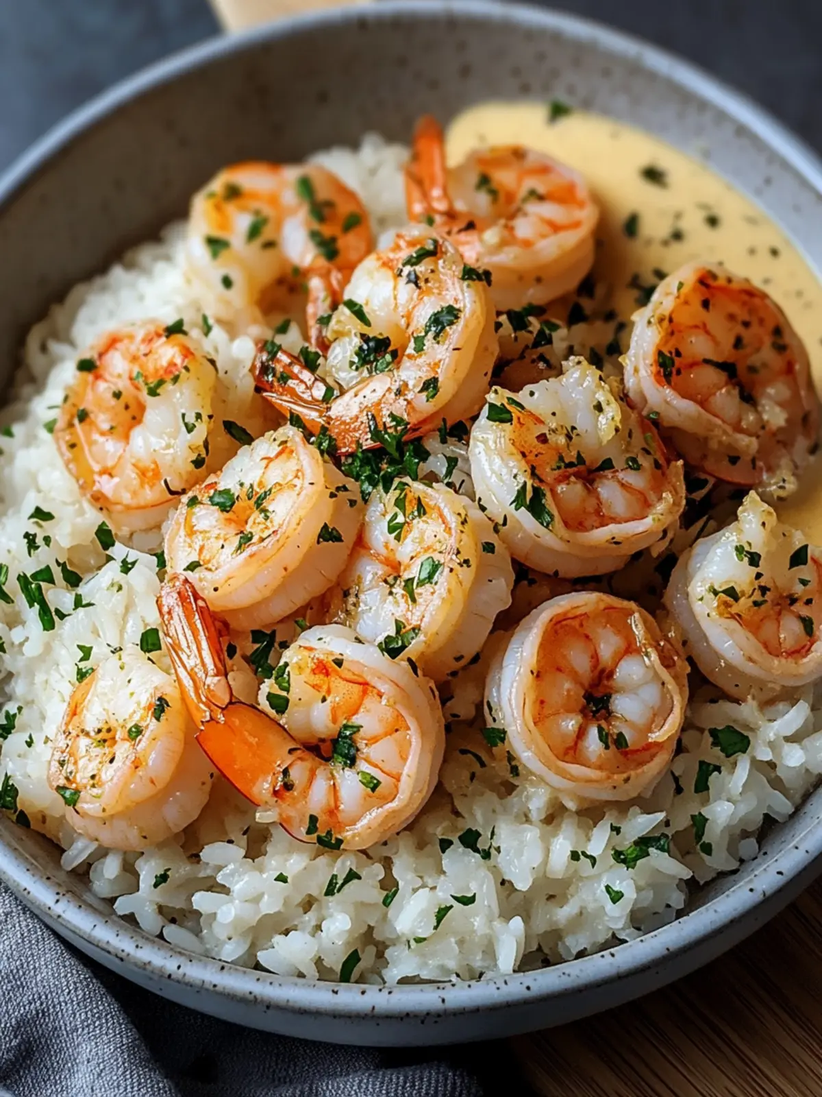Creamy Garlic Shrimp with Rice rich, buttery, and full of flavor