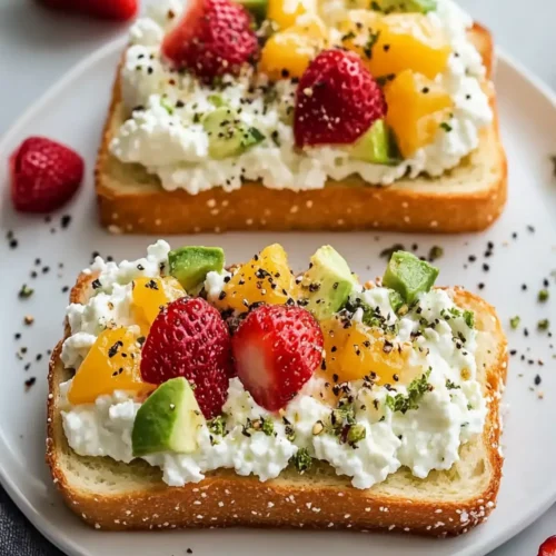 Homemade Cottage Cheese Breakfast Toast