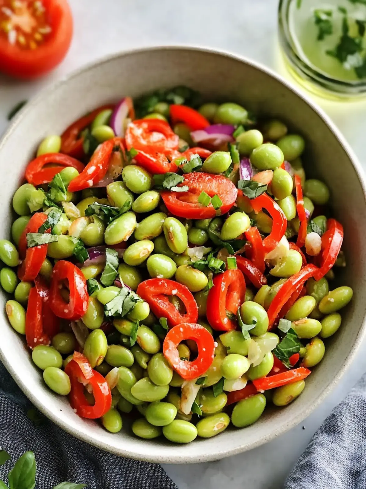 Quick Roasted Edamame Salad