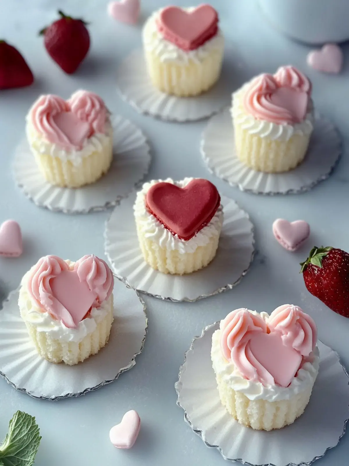 Mini Heart Cakes