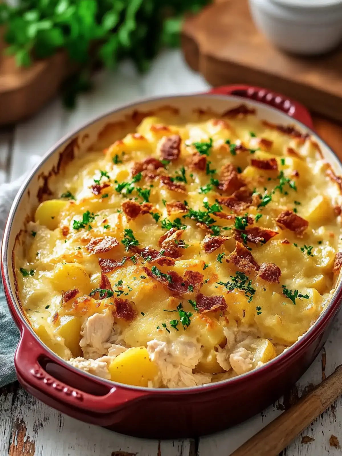 Chicken and Potato Casserole with Cream of Chicken Soup