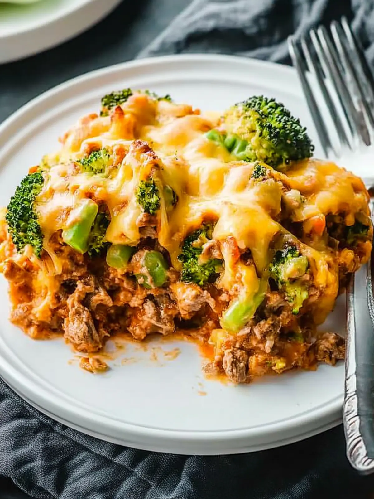 Loaded Broccoli & Beef Casserole recipe