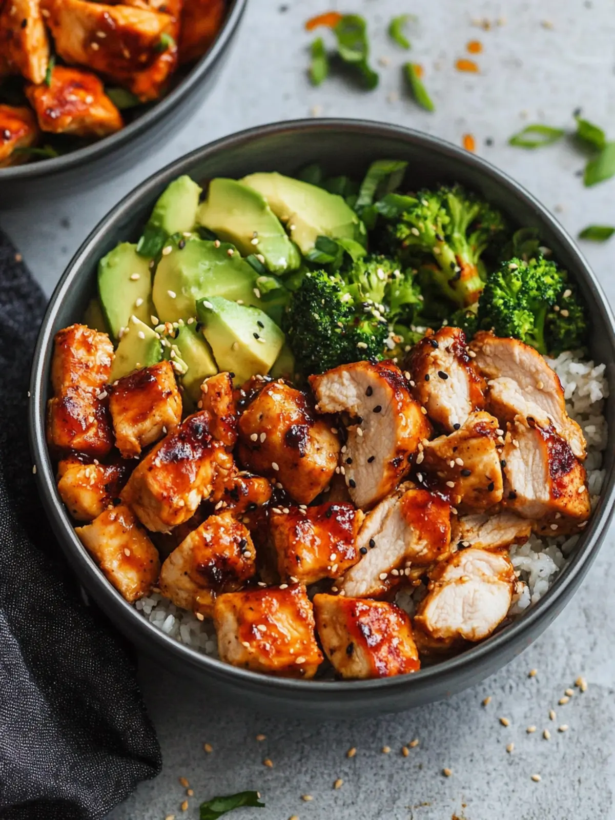 Hot Honey Chicken Bowls