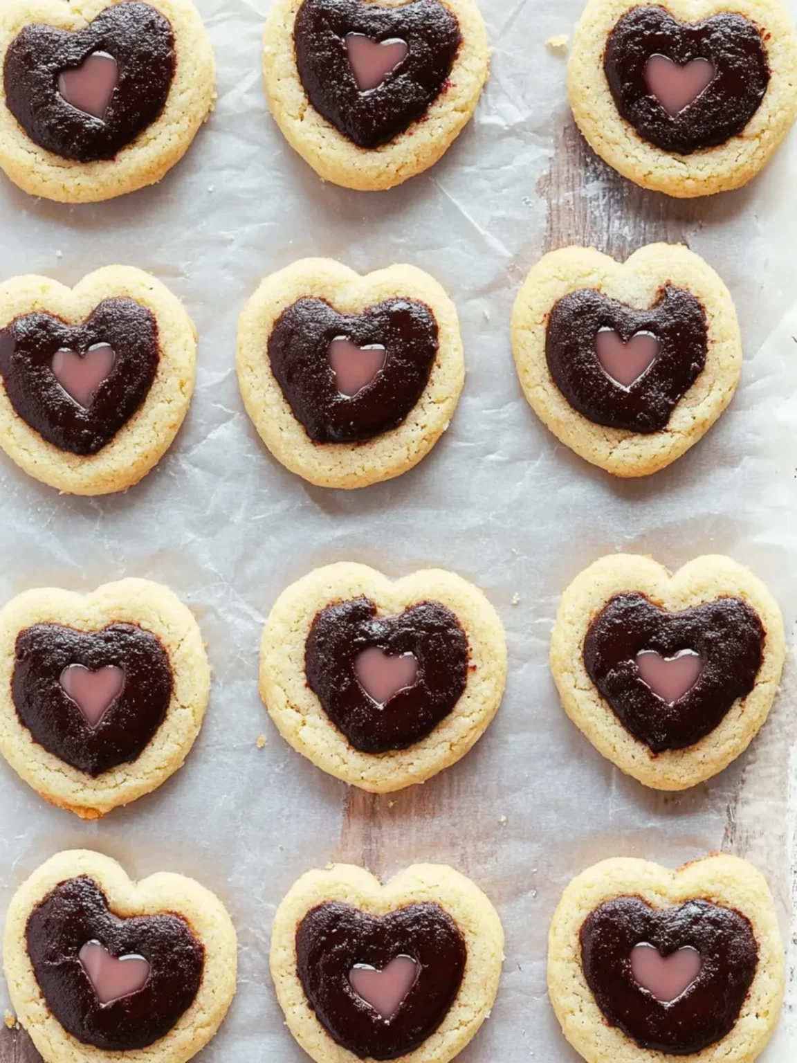 Valentine’s Day Chocolate Thumbprint Cookies