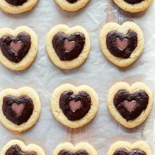 Valentine’s Day Chocolate Thumbprint Cookies
