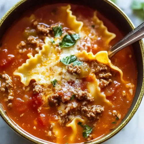 Simple Lasagna Soup