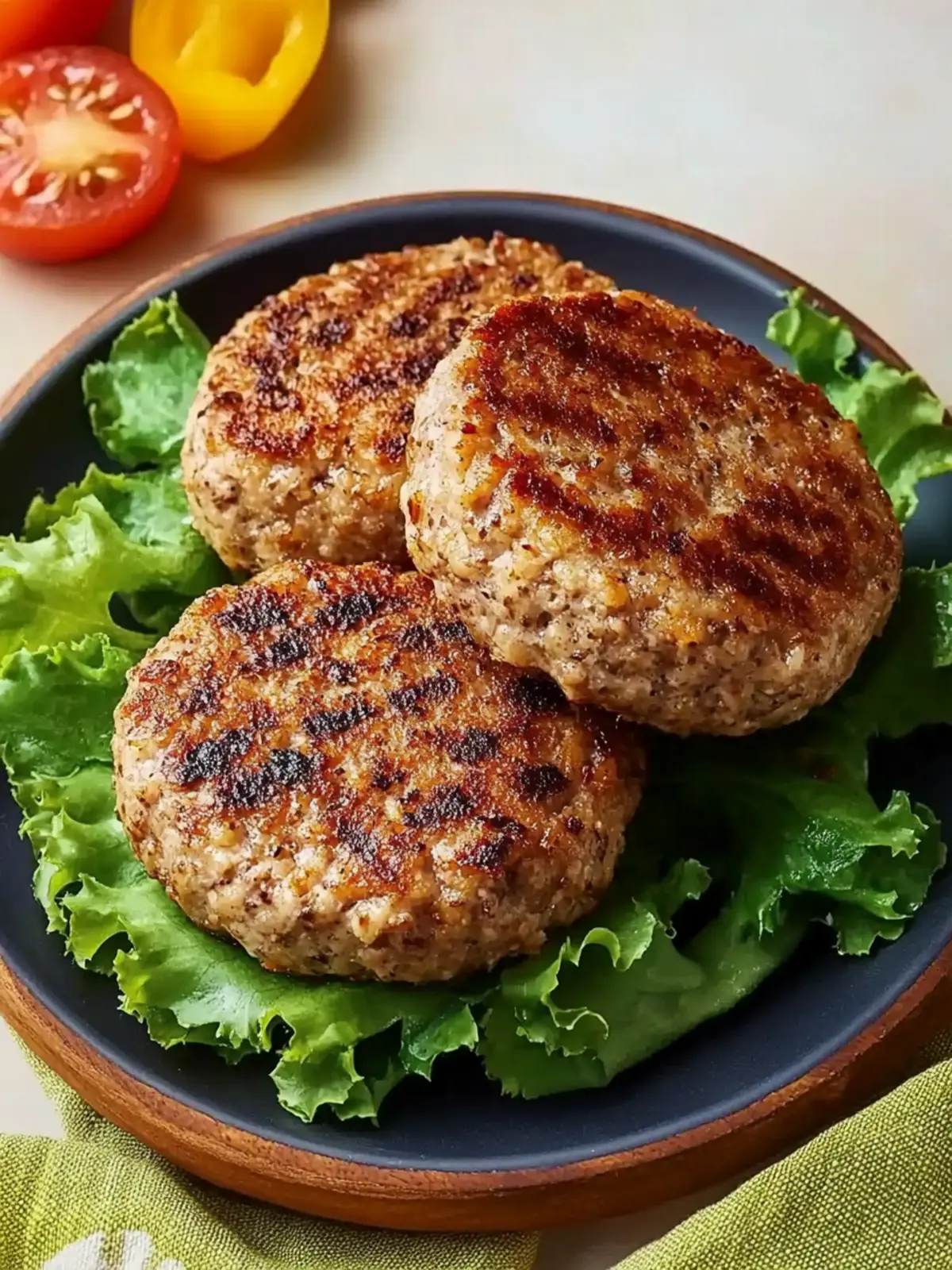 Garlic Ground Turkey Burgers
